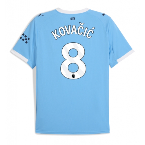Billige Fotballdrakt Manchester City Mateo Kovacic #8 Replika Hjemmedrakt 2025-26 Kortermet Billige Fotballdrakt Manchester City Mateo Kovacic #8 Replika Hjemmedrakt 2025-26 Kortermet
